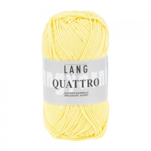 Lang Yarns Quattro - Pelote de 50 gr - Coloris 0013 Jaune