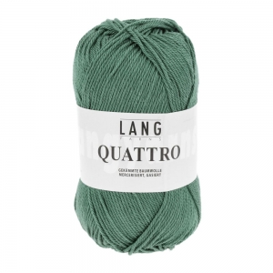 Lang Yarns Quattro - Pelote de 50 gr - Coloris 0018 Vert Foncé