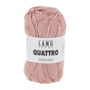 Lang Yarns Quattro - Pelote de 50 gr - Coloris 0019 Rosé