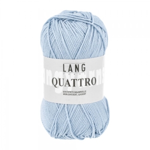 Lang Yarns Quattro - Pelote de 50 gr - Coloris 0020 Bleu Clair