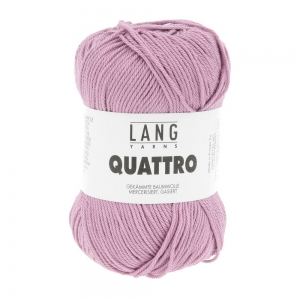 Lang Yarns Quattro - Pelote de 50 gr - Coloris 0045 Mauve