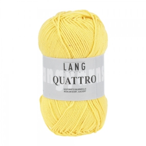 Lang Yarns Quattro - Pelote de 50 gr - Coloris 0049 Jaune Or