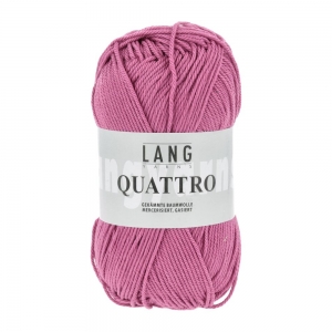 Lang Yarns Quattro - Pelote de 50 gr - Coloris 0085 Cyclamen