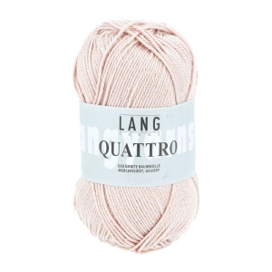 Lang Yarns Quattro - Pelote de 50 gr - Coloris 0109 Rose Clair