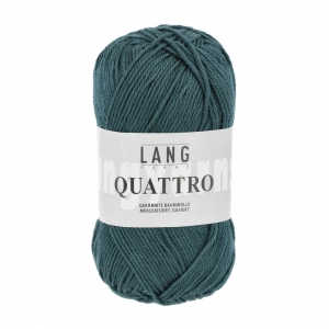 Lang Yarns Quattro - Pelote de 50 gr - Coloris 0218 Vert Bouteille