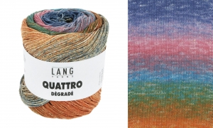 Lang Yarns Quattro Dégradé - Pelote de 100 gr - Coloris 0016 Multicolor