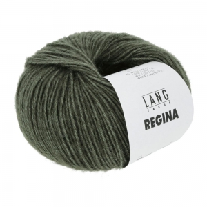 Lang Yarns Regina - Pelote de 50 gr - Coloris 0098 Olive Foncé