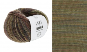 Lang Yarns Reina - Pelote de 25 gr - Coloris 0003 Marron/Jaune