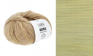 Lang Yarns Reina - Pelote de 25 gr - Coloris 0004 Jaune/Beige