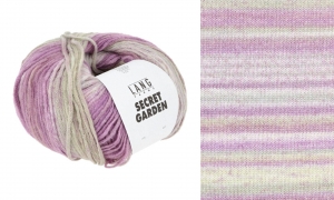 Lang Yarns Secret Garden - Pelote de 50 gr - Coloris 0004 Violet/Vert Clair