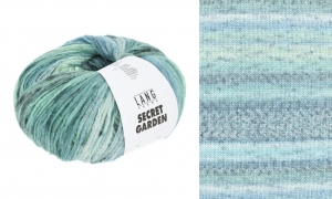 Lang Yarns Secret Garden - Pelote de 50 gr - Coloris 0008 Turquoise/Atlantique