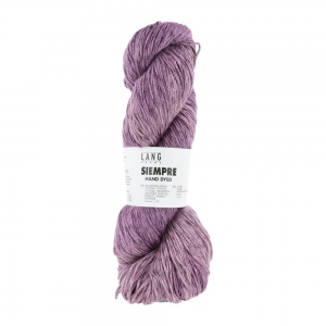 Lang Yarns Siempre - Pelote de 100 gr - Coloris 0046 Lilas