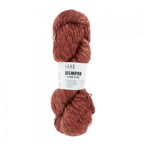 Lang Yarns Siempre - Pelote de 100 gr - Coloris 0059 Orange