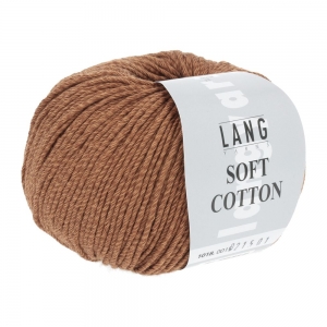 Lang Yarns Soft Cotton - Pelote de 50 gr - Coloris 0015 Nougat