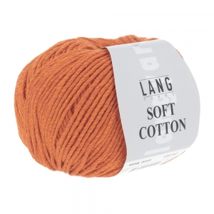 Lang Yarns Soft Cotton - Pelote de 50 gr - Coloris 0059 Orange