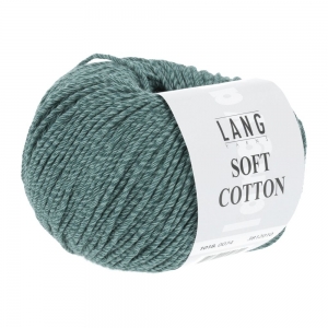 Lang Yarns Soft Cotton - Pelote de 50 gr - Coloris 0074 Atlantique