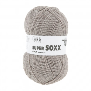 Lang Yarns Super Soxx 4-ply - Pelote de 100 gr - Coloris 0022 Sable Mélange