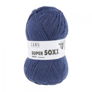 Lang Yarns Super Soxx 4-ply - Pelote de 100 gr - Coloris 0034 Jeans Foncé