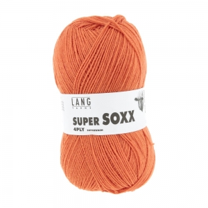 Lang Yarns Super Soxx 4-ply - Pelote de 100 gr - Coloris 0059 Orange
