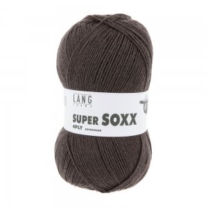 Lang Yarns Super Soxx 4-ply - Pelote de 100 gr - Coloris 0067 Marron