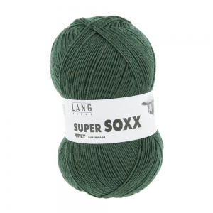 Lang Yarns Super Soxx 4-ply - Pelote de 100 gr - Coloris 0218 Vert Bouteille