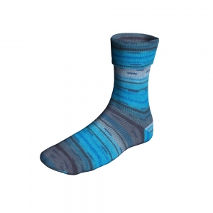 Lang Yarns Super Soxx Color 4-ply - Pelote de 100 gr - Coloris 0497 Bleu 1141 Hyakutake