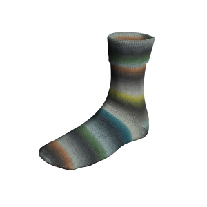 Lang Yarns Super Soxx Silk Color 4 Fils - Pelote de 100 gr - Coloris 0465 Vert/Jaune 1136 Wednesday