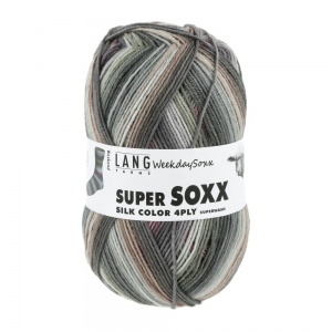 Lang Yarns Super Soxx Silk Color 4 Fils
