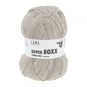 Lang Yarns Super Soxx Tweed 4ply - Pelote de 100 gr - Coloris 0026 Beige