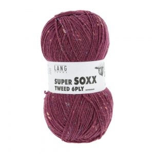 Lang Yarns Super Soxx Tweed 4ply - Pelote de 100 gr - Coloris 0066 Baie