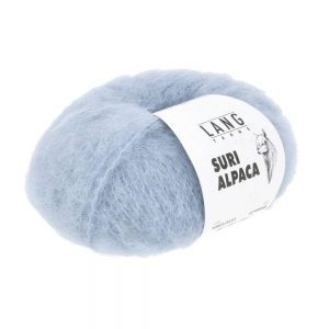Lang Yarns Suri Alpaca - Pelote de 25 gr - Coloris 0121 Bleu Ciel