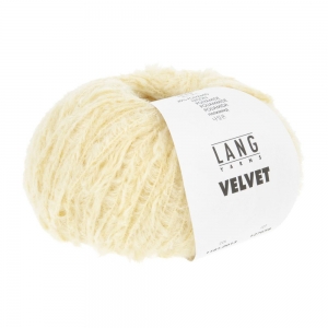 Lang Yarns Velvet - Pelote de 50 gr - Coloris 0013 Jaune Clair