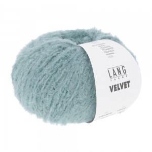Lang Yarns Velvet - Pelote de 50 gr - Coloris 0078 Turquoise Clair