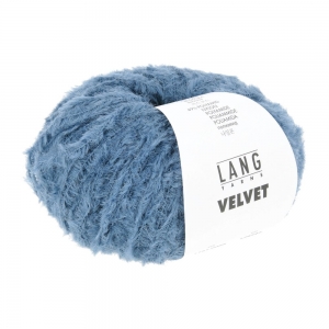 Lang Yarns Velvet - Pelote de 50 gr - Coloris 0088 Océan