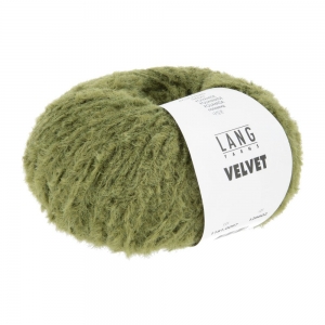 Lang Yarns Velvet - Pelote de 50 gr - Coloris 0097 Olive Clair