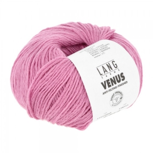 Lang Yarns Venus - Pelote de 50 gr - Coloris 0009 Rose