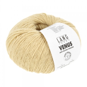 Lang Yarns Venus - Pelote de 50 gr - Coloris 0012 Jaune D'Oeuf