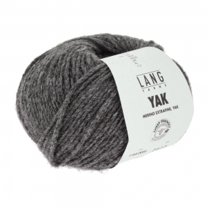 Lang Yarns Yak 1103 - Pelote de 50 gr - Coloris 0005 Gris Foncé Mélangé