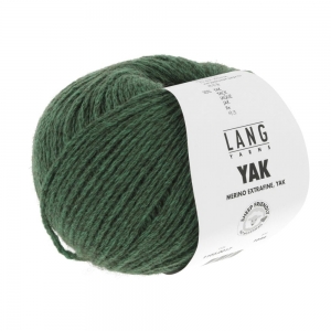 Lang Yarns Yak 1103 - Pelote de 50 gr - Coloris 0017 Vert Foncé Mélange