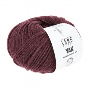 Lang Yarns Yak 1103 - Pelote de 50 gr - Coloris 0064 Bordeaux