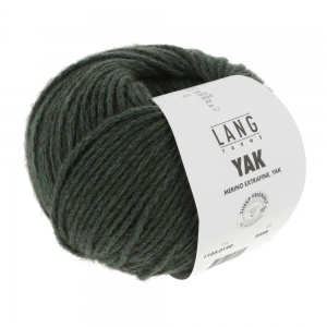 Lang Yarns Yak 1103 - Pelote de 50 gr - Coloris 0199 Vert Armée Mélangé