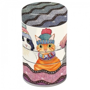 Mini boite empilable - Cats in hats - Emma Ball