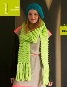 Echarpe et Bonnet en Plassard Top