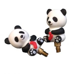 Panda Cable Stoppers Large - Rouge