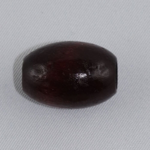 Perle à macramé ovale en bois gros trou 14x21 mm - Marron