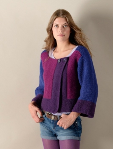 135-07 Cardigan en Plassard Basic ou en Plassard Melodie