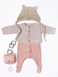 150/08 Cardigan en Plassard Layette plus