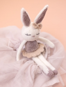 194/09 Modèle Lapinou ballerine en Plassard Sweety et Evanescent