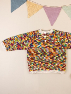 194/27 Modèle Pull sans coutures en Plassard Festiva et Tradi merino