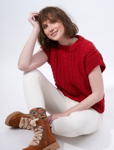 195/12 Modèle Top sans manches en Plassard Merilana